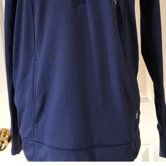 Under Armour EVO ColdGear 1/2 Zip Striped Lightweight Loose Fit Running Hoodie S - Picture 4 of 6